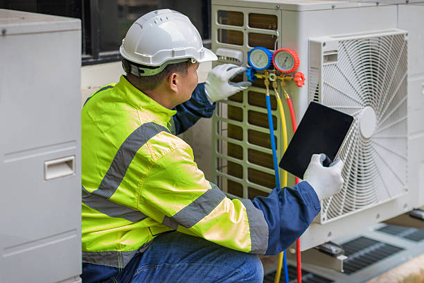 Professional Hvac technician working in Allston, MA